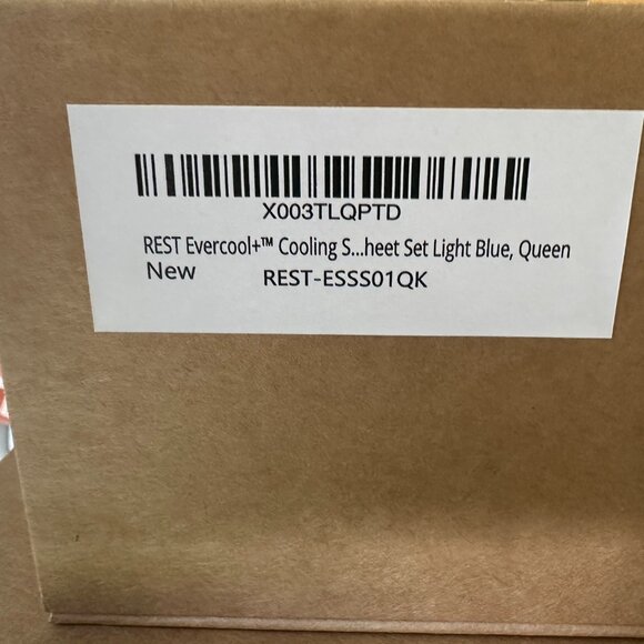 REST EVERCOOL STARTER SHEET SET QUEEN LIGHT BLUE - Picture 2 of 2